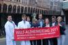 Die Mitglieder des Arbeitskreises Demenz Münster und der Alzheimer Gesellschaft informieren am 21. September von 10 bis 20 Uhr in den Münster Arkaden rund um das Thema Alzheimer und Demenz.