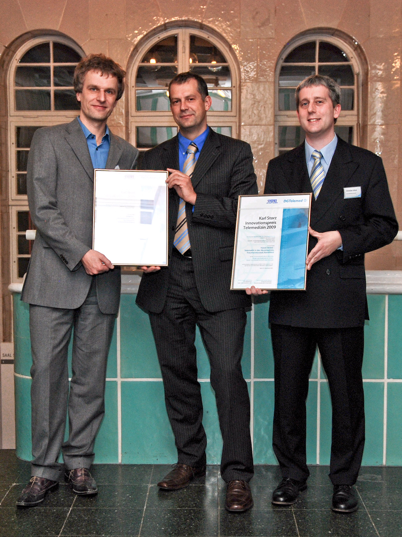 Verleihung des Innovationspreises Telemedizin 2009 in München.